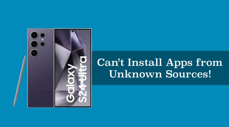 Can't Install Apps from Unknown Sources