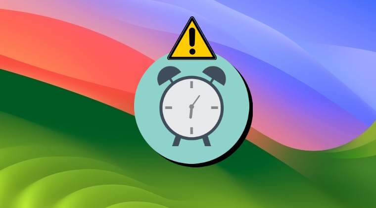 alarm not working mac sonoma