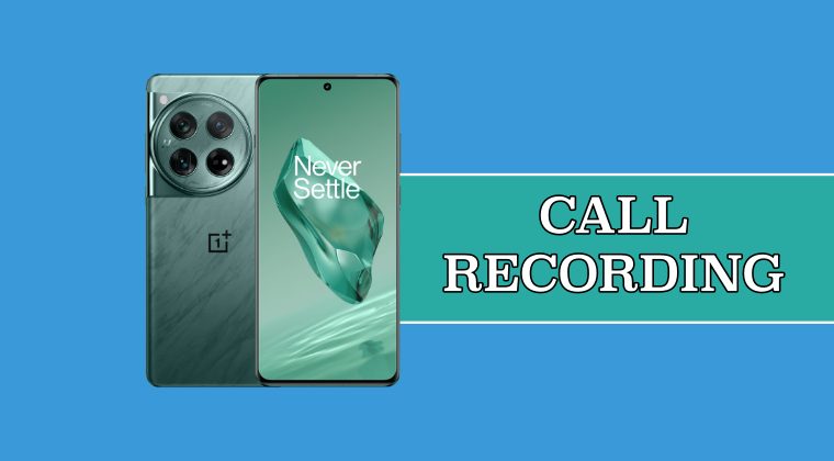 call recording oneplus 12