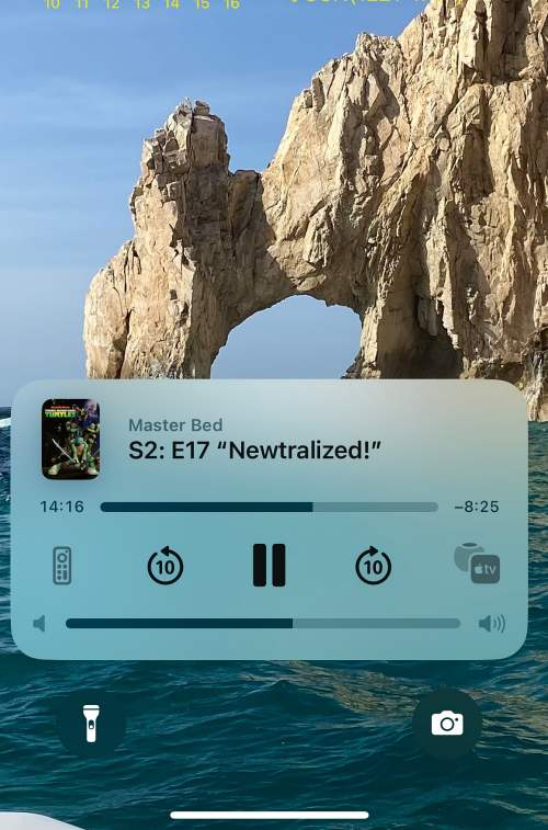 remove Apple TV control from iPhone Lock Screen