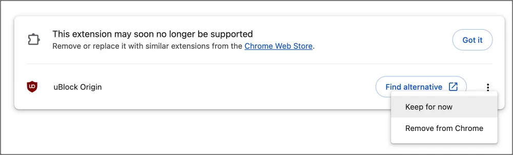 uBlock Origin Not Working in Chrome