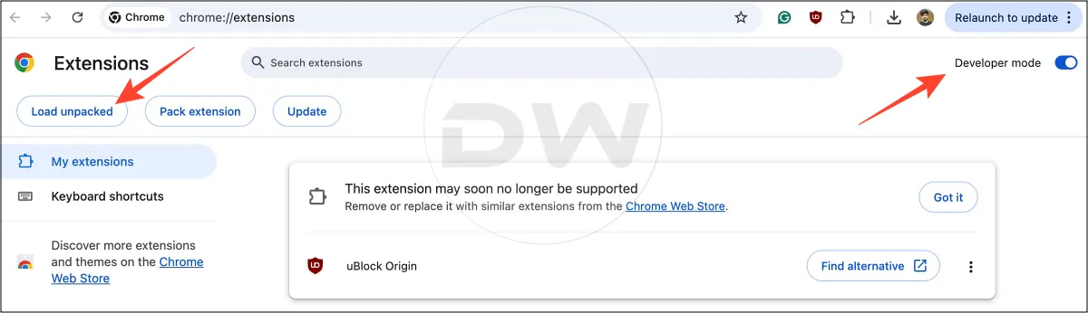 uBlock Origin Not Working in Chrome