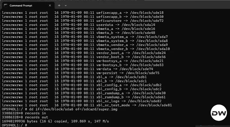 Dump Android Device Partition