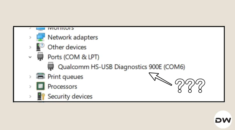 Qualcomm HS USB Diagnostic 900E