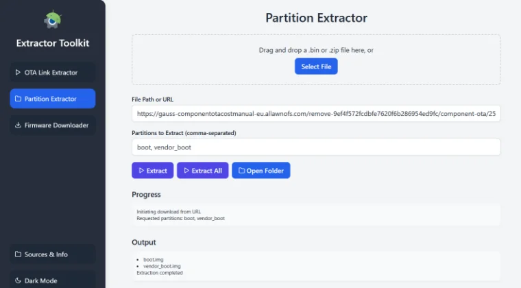 Extract Partition Files Without Downloading Firmware