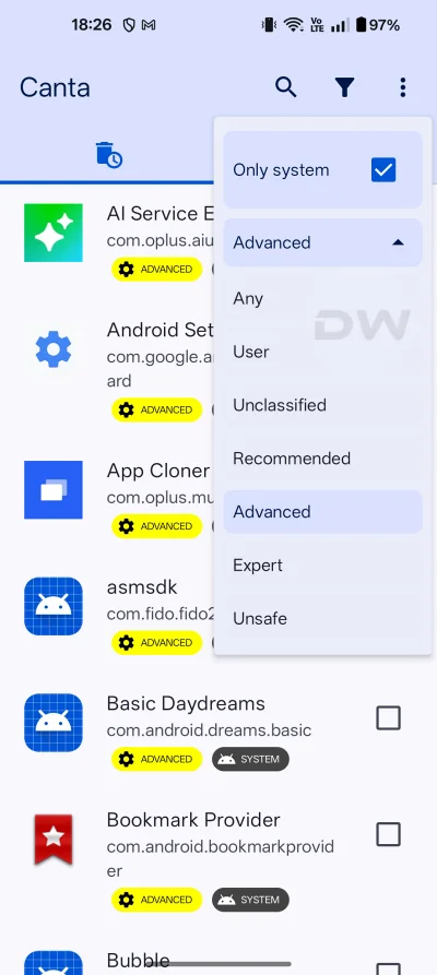 uninstall system apps without root