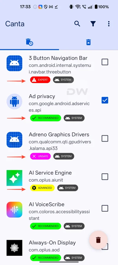 uninstall system apps without root