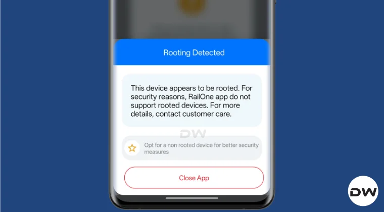 Run IRCTC RailOne on Rooted Android Devices