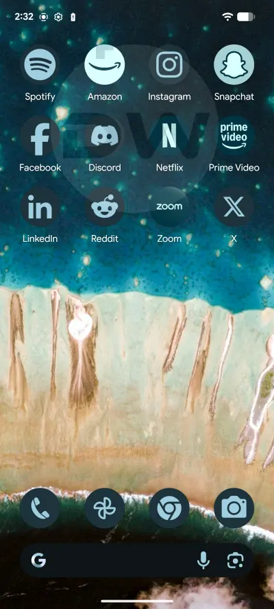Themed Icons for Unsupported Apps in Android 16 - 1