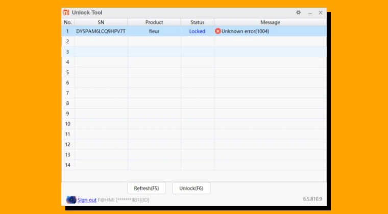 Unknown Error 1004 Mi Unlock Tool How to Fix