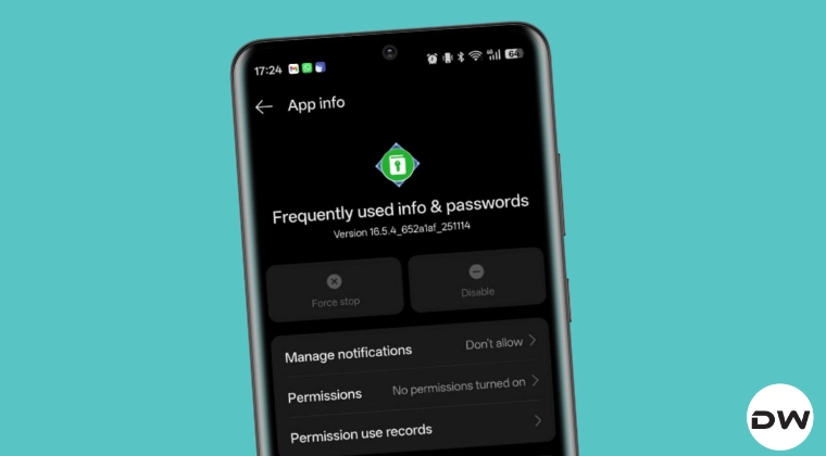 Banking Apps not working due to Frequently used info & passwords